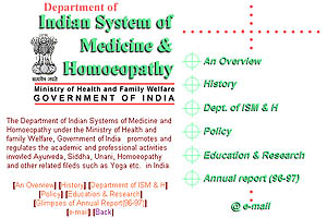 Department of Indian System of Medicine and Homoeopathy